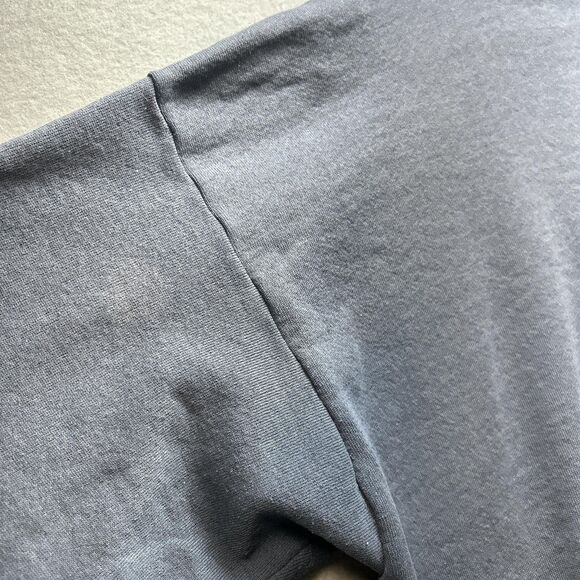 VINTAGE Eagle Sweatshirt Mens Large Blue Bald Made USA 90s Cotton Grove Designs - Picture 11 of 13